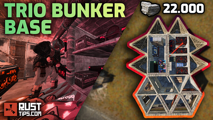 Rust Guides | Trio Bunker Base